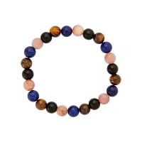 Tiger's Eye Strength Semi-Precious Beaded Bracelet