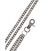 Black Double Row Curb Wallet Chain