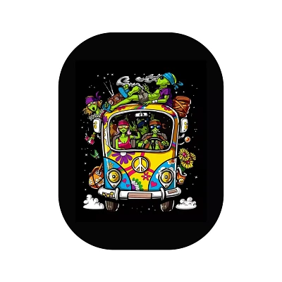 Aliens In Hippie Van Tray