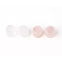 Multi-Pack Clear and Rose Quartz Stone Plugs - 2 Pair