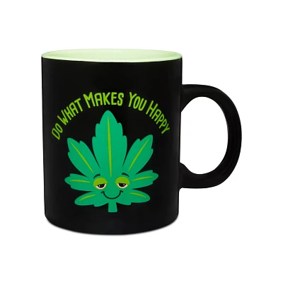 Do What Makes You Happy Weed Leaf Coffee Mug - 20 oz.