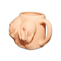 Holding On Boob Molded Coffee Mug - 20 oz.