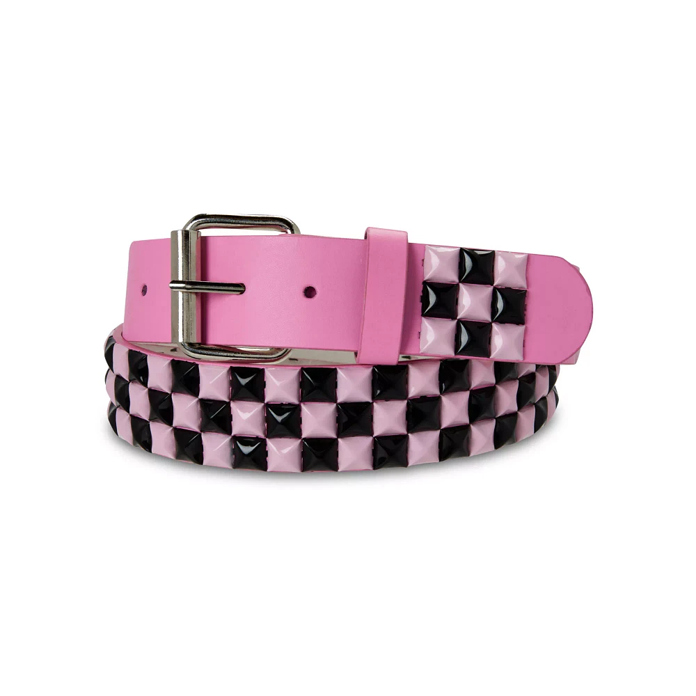 Black and Pink Studded Belt