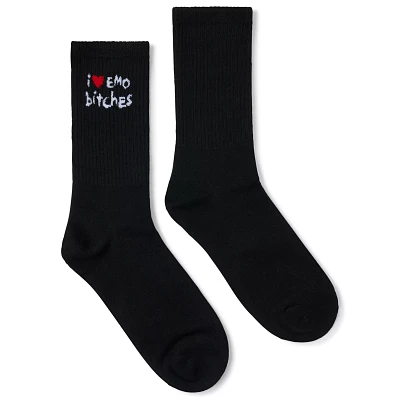I Heart Emo Bitches Crew Socks