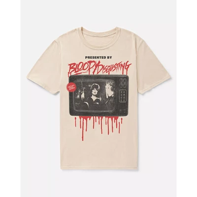 Elvira x Bloody Disgusting TV Guide T Shirt