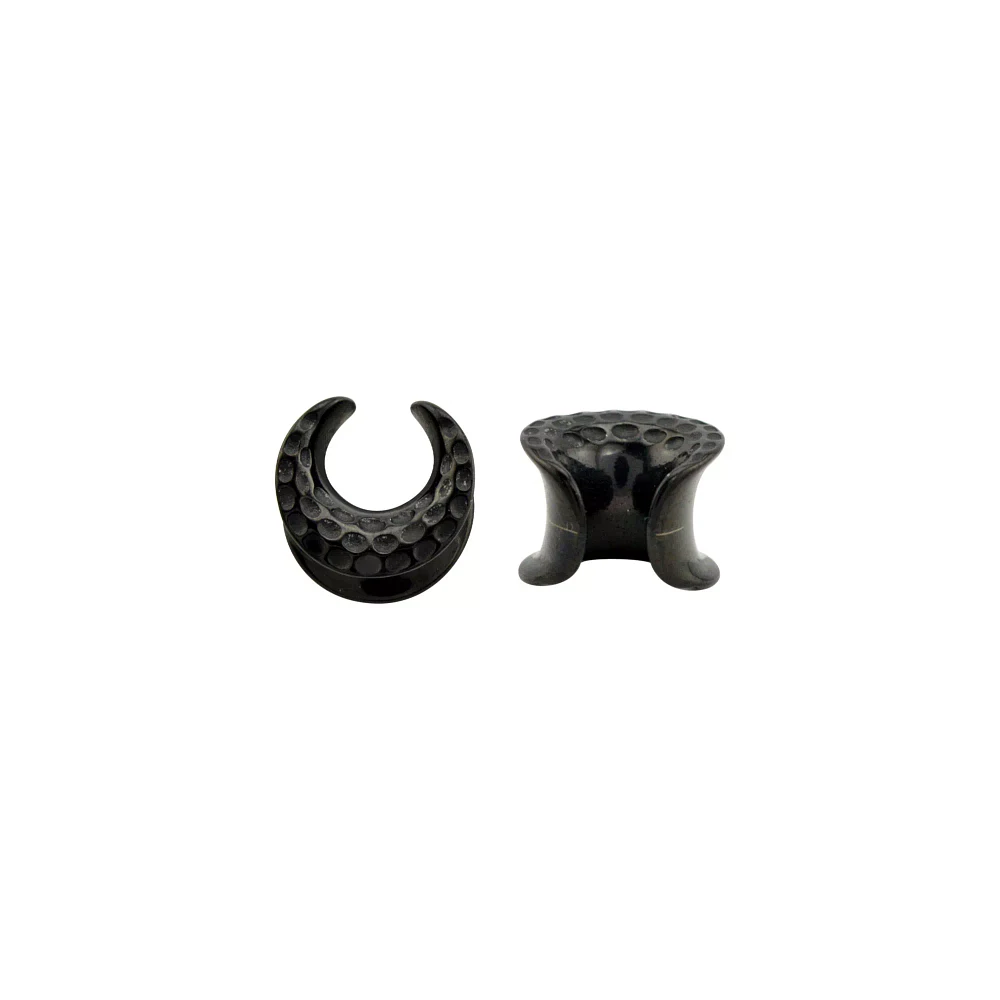 Black Hammered Ear Saddles - 00 Gauge
