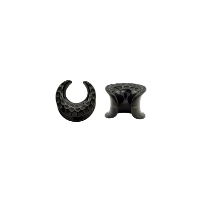 Black Hammered Ear Saddles - 00 Gauge