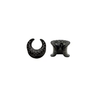 Black Hammered Ear Saddles - 00 Gauge