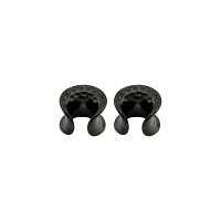 Black Hammered Ear Saddles - 00 Gauge