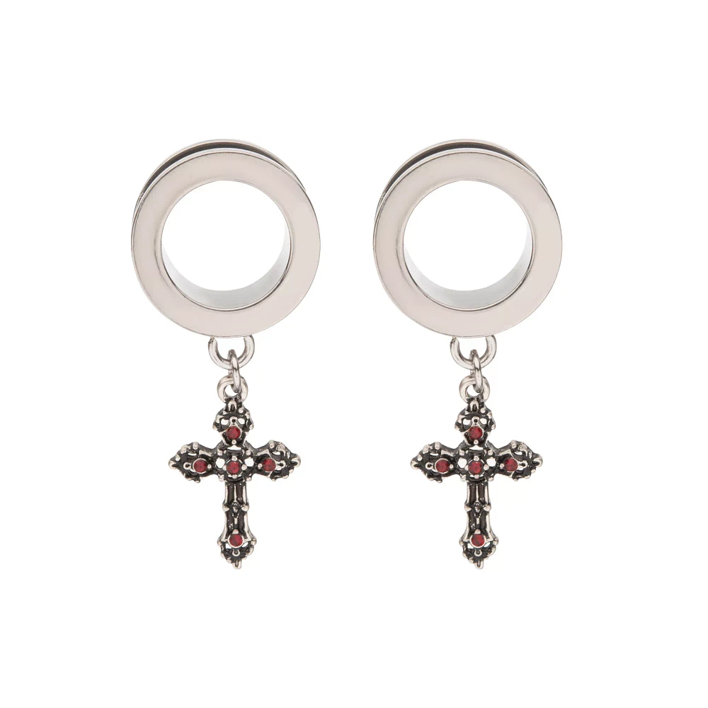 Cross Dangle Screw Fit Tunnels