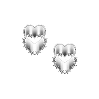 Silvertone Barbed Heart Tunnels