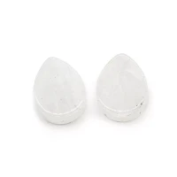 Clear Quartz Teardrop Stone Plugs