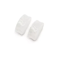 Clear Quartz Teardrop Stone Plugs