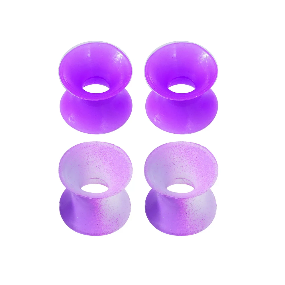 Multi-Pack Purple Ombre Silicone Tunnels - 2 Pair