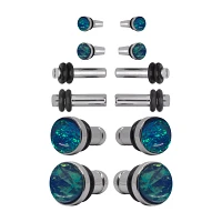 Multi-Pack Silvertone Resin Plug Set