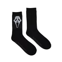 Ghost Face Rhinestone Crew Socks