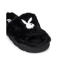 Black Playboy Slippers