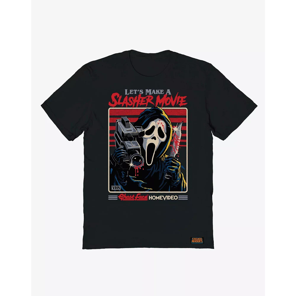 Ghost Face Let's Make a Slasher Movie T Shirt - Steven Rhodes