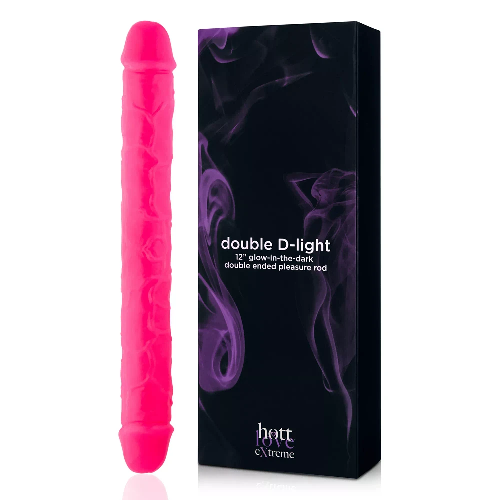 Hott Love Extreme Glow in the Dark Double D-Light Double-Ended Dildo