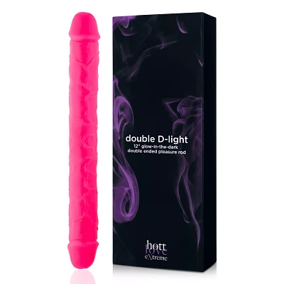 Hott Love Extreme Glow in the Dark Double D-Light Double-Ended Dildo