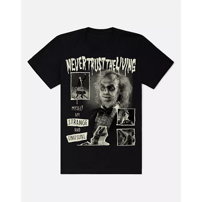 Never Trust the Living T Shirt - Beetlejuice