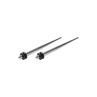 Silvertone Tapers - 1 Pair