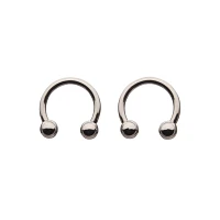 Silver-Plated Horseshoe Rings