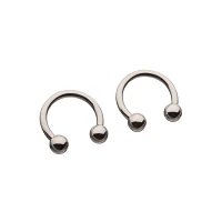 Silver-Plated Horseshoe Rings