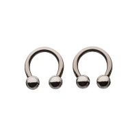 Silver-Plated Horseshoe Rings