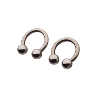 Silver-Plated Horseshoe Rings