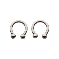 Silver-Plated Horseshoe Rings