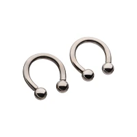 Silver-Plated Horseshoe Rings