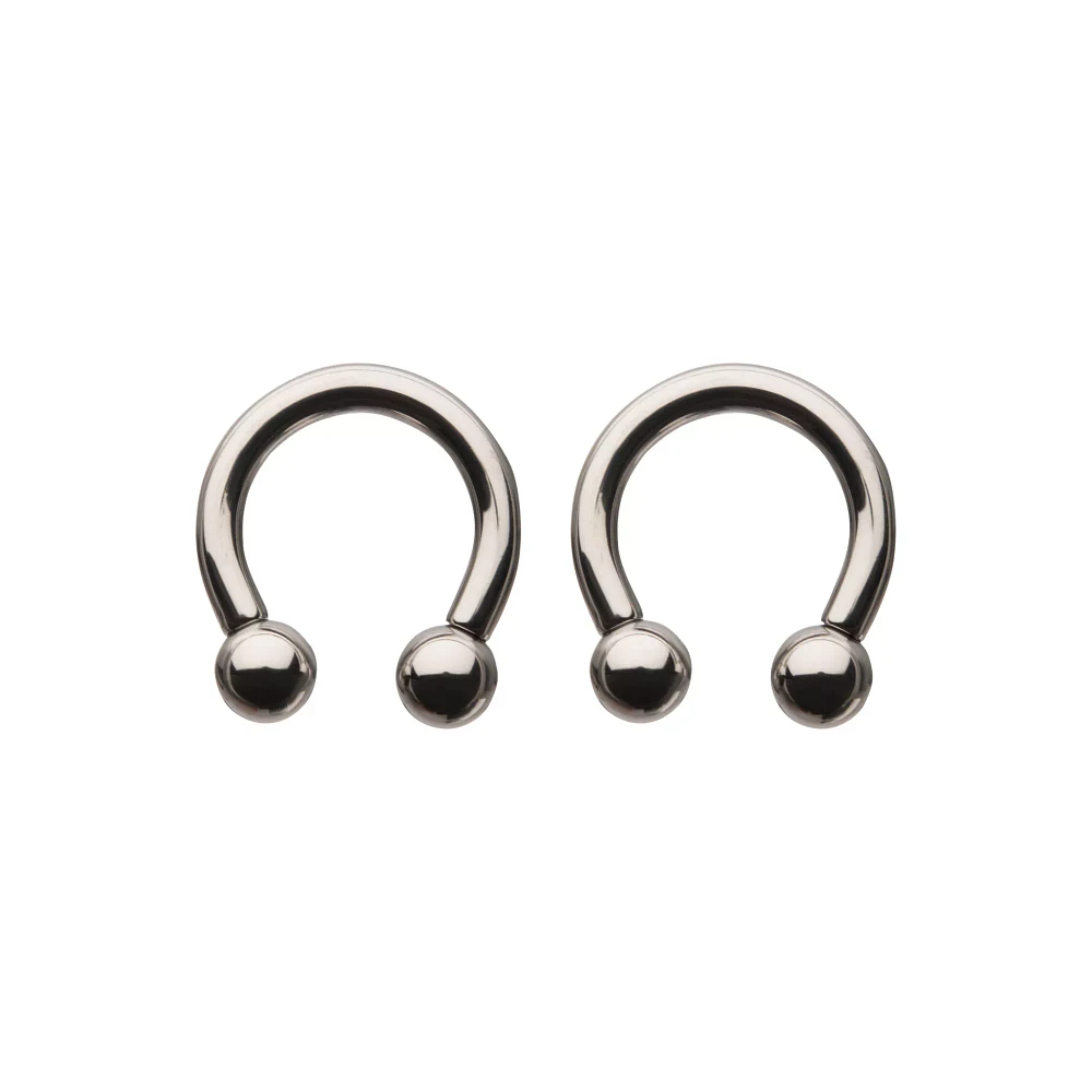 Silver-Plated Horseshoe Rings