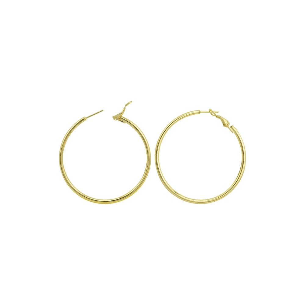 Goldtone Thin Hoop Earrings