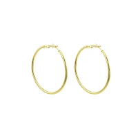 Goldtone Thin Hoop Earrings