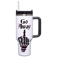 Go Away Middle Finger Travel Tumbler with Straw - 40 oz.