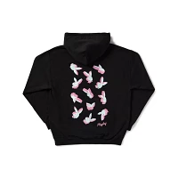 Black Playboy Bunny Print Hoodie