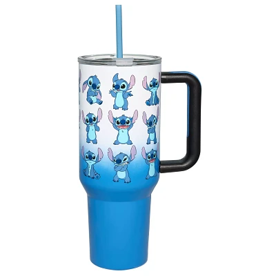 Stitch Poses Travel Tumbler with Straw 40 oz. - Lilo & Stitch