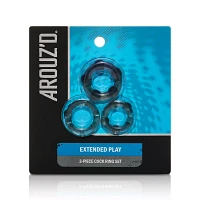 Multi-Pack Arouz'd Extended Play Cock Ring Set - 3 Pack