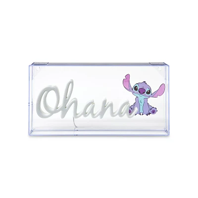 Stitch Ohana Wall-Mounted Lighted Sign - Lilo & Stitch