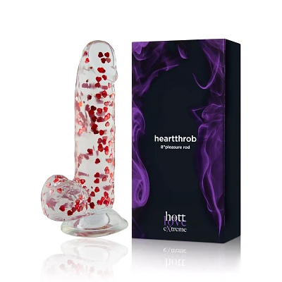 Hott Love Extreme Heartthrob Dildo with Balls