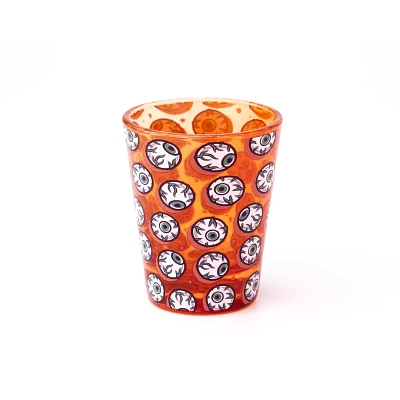 Orange Eyeballs Shot Glass - 2 oz.