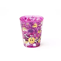 Trippy Purple Smiley Face Shot Glass - 2 oz.