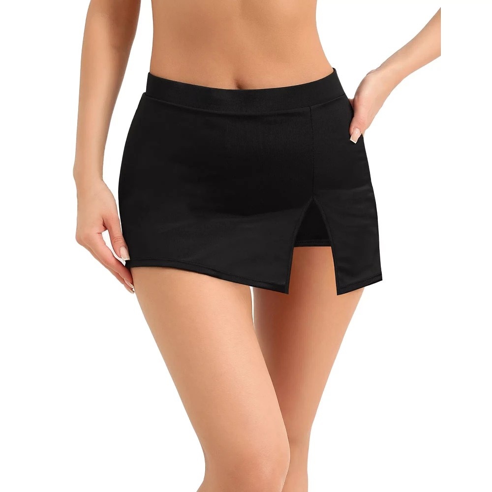 Black Micro Skort
