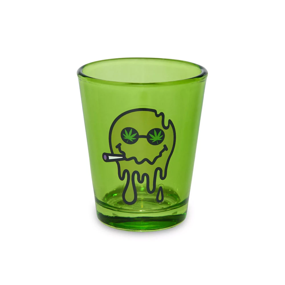 Trippy Stoner Smiley Face Shot Glass