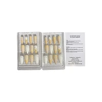Neutral Embellished Stiletto Press On Nails