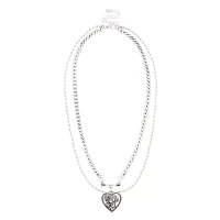 Floral Heart Necklace
