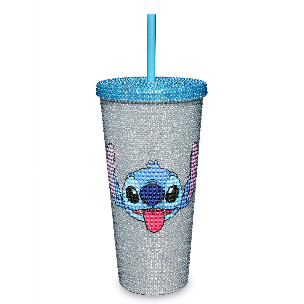Rhinestone Stitch Cup with Straw 20 oz. - Lilo & Stitch