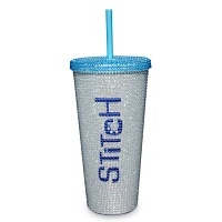 Rhinestone Stitch Cup with Straw 20 oz. - Lilo & Stitch