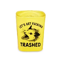 Let's Get Trashed Square Shot Glass - 1.5 oz.